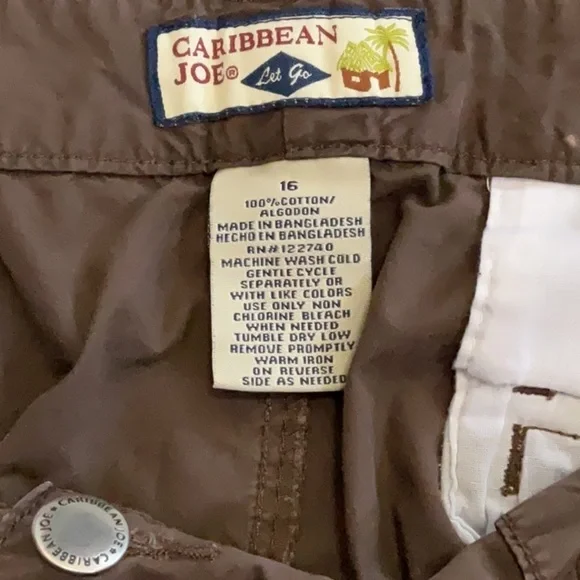 EUC woman’s CARIBBEAN JOE capri pants - Picture 3 of 4